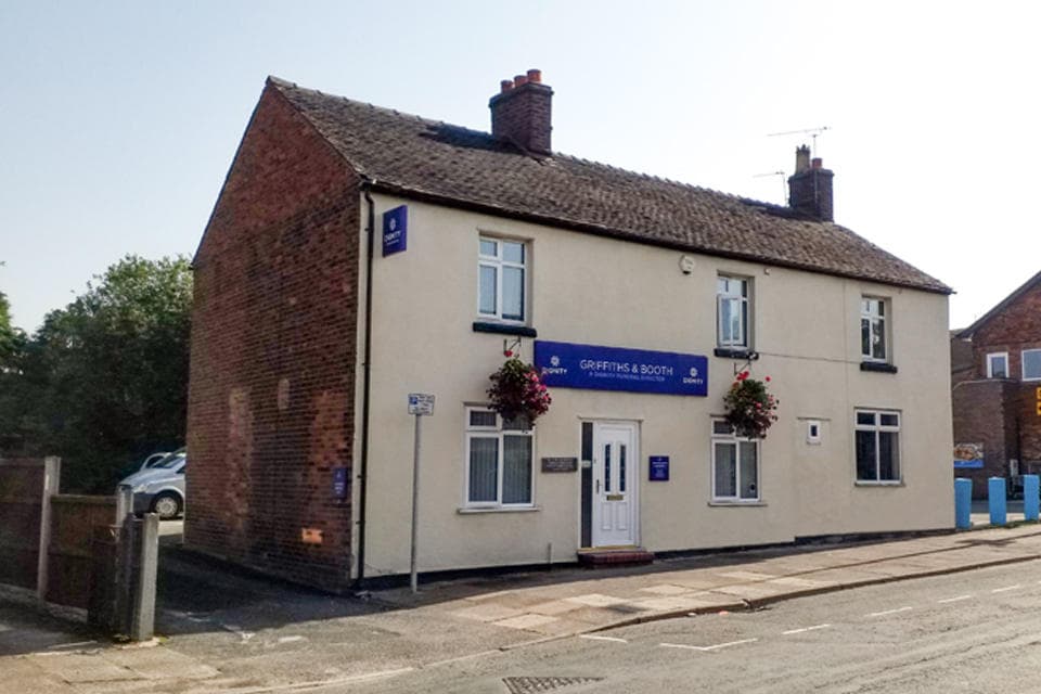 Griffiths & Booth Funeral Directors in Sandbach, Cheshire.