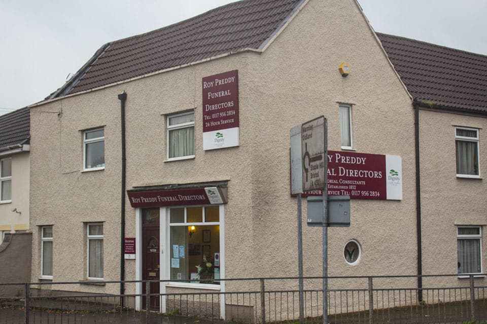 Roy Preddy Funeral Directors in Mangotsfield, Bristol.