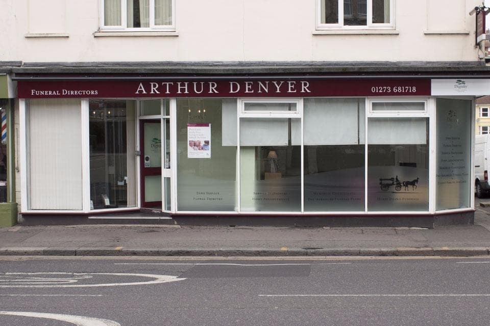 Arthur Denyer Funeral Directors on Lewes Road, Brighton