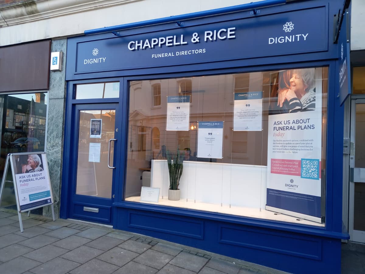 Chappell & Rice Funeral Directors in East Grinstead, West Sussex.