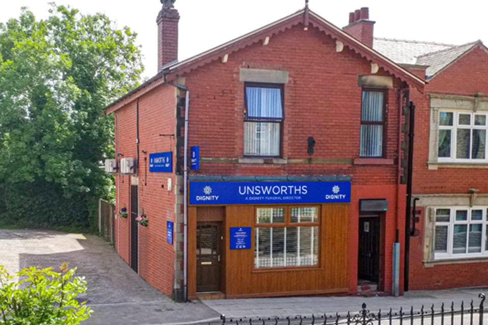 Unsworths Funeral Directors in Tottington, Bury.