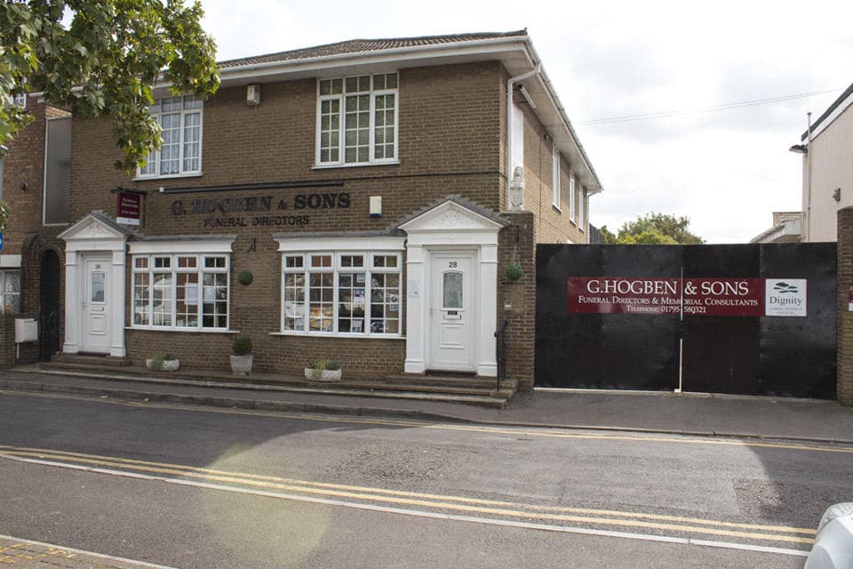 G Hogben & Sons Funeral Directors in Sheerness, Kent.