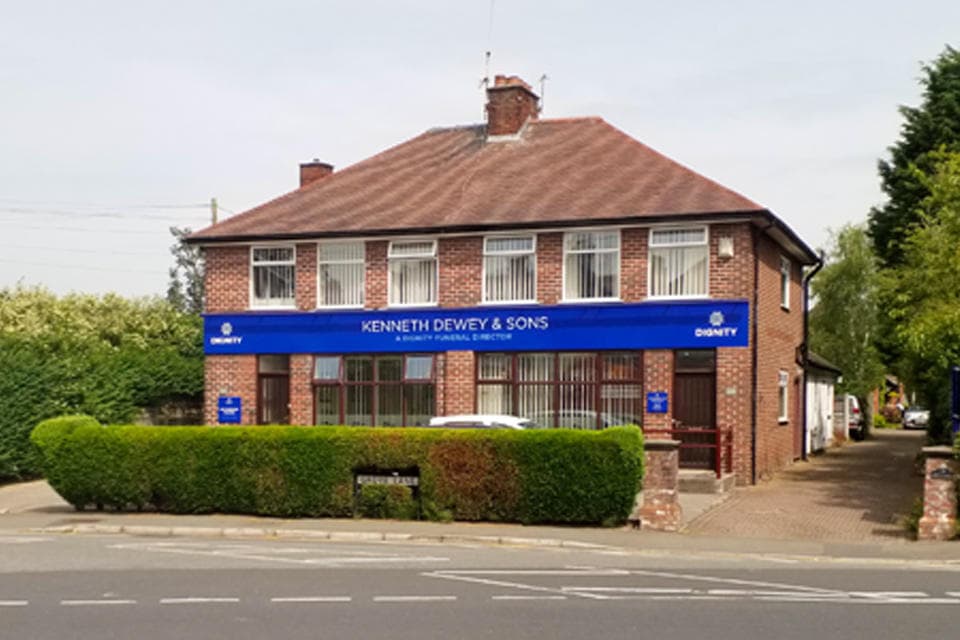 Kenneth Dewey & Sons Funeral Directors in Timperley Village, Altrincham.