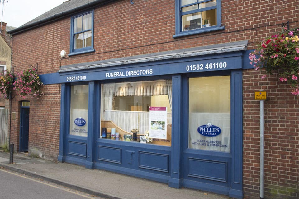Phillips Funeral Directors in Harpenden, Hertfordshire.