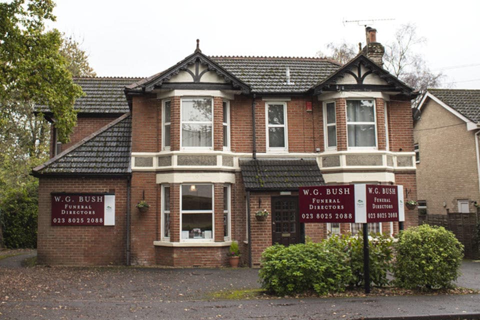 W G Bush Funeral Directors in Chandler's Ford, Eastleigh.