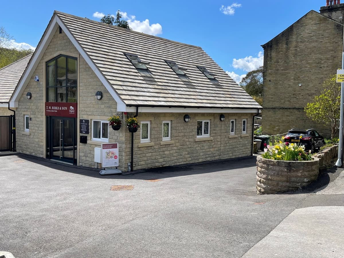 T W Birks & Son Funeral Directors' branch in Huddersfield