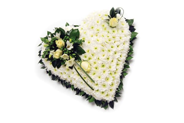 white funeral flowers | Dignity